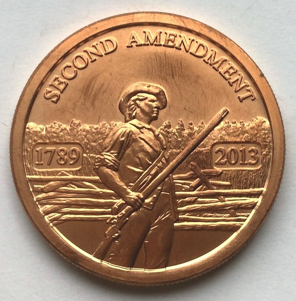 C1095       SECOND  AMENDMENT   RIGHT    COPPER    MEDAL,    2013