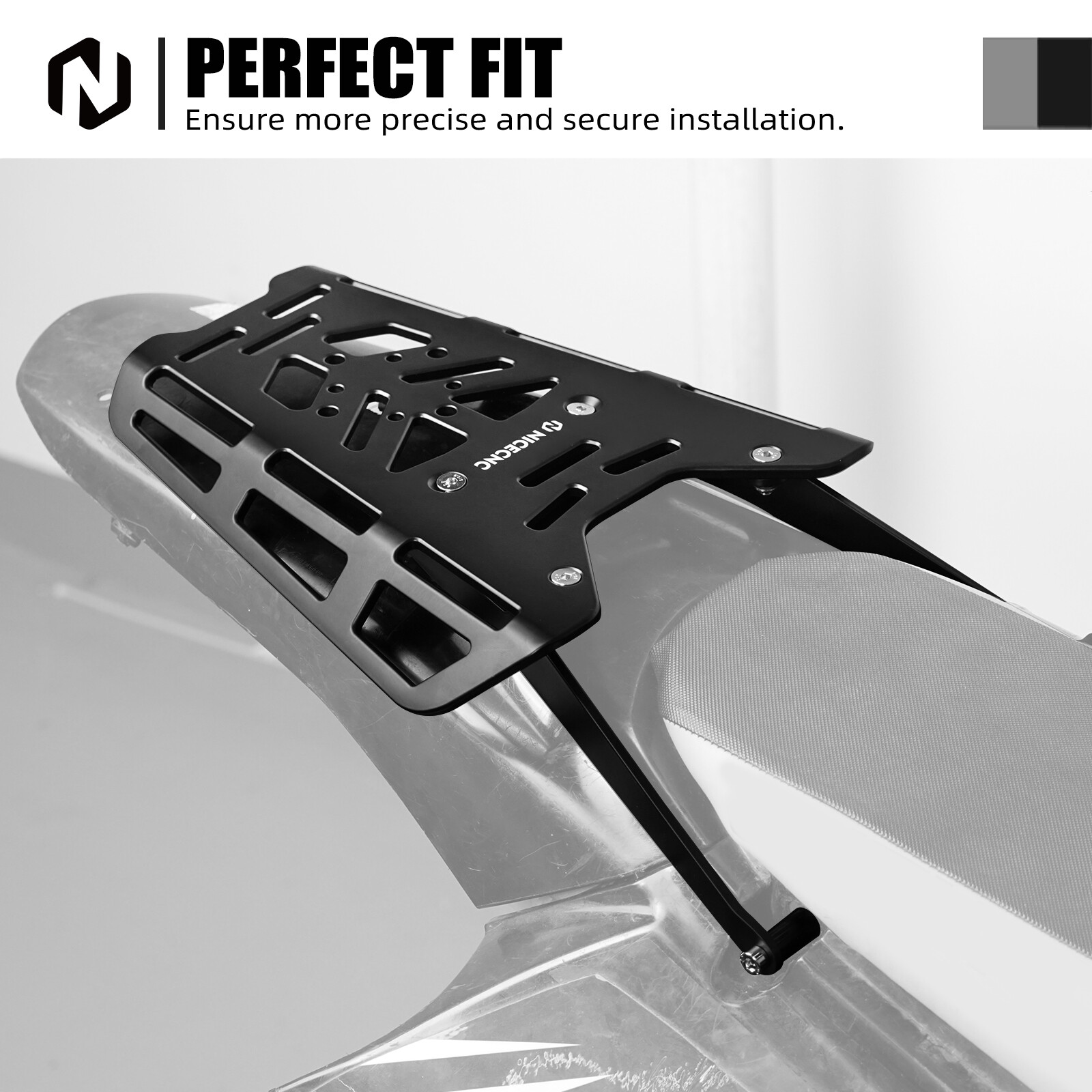 CNC Rear Luggage Rack Bracket Kit For Suzuki DR-Z400SM DRZ400S 400SM 2000-2025