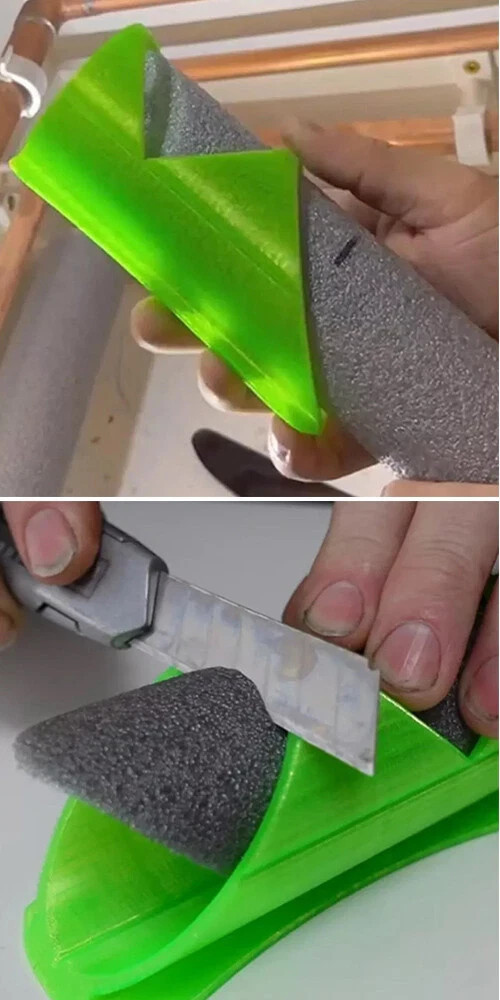 3 Pack, 3 Sizes, Foam Pipe Cutter Tool Insulation Cutting Fixture Guide