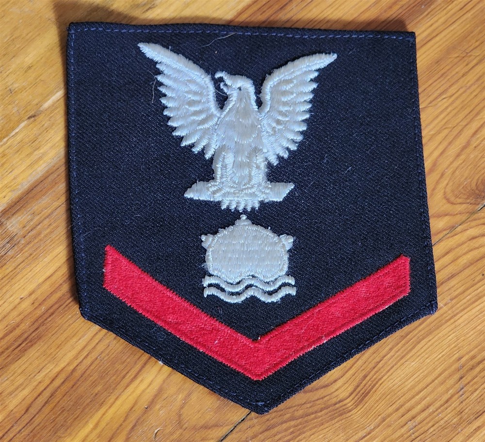 1944 WWII USN US NAVY MINEMAN 3RD CLASS RATE PATCH