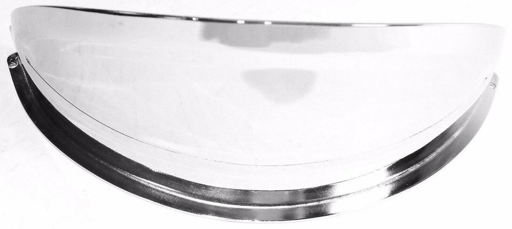 Headlight Visor for Round 7" Headlight Universal Fit Chrome 8" Base UP10467 Pair