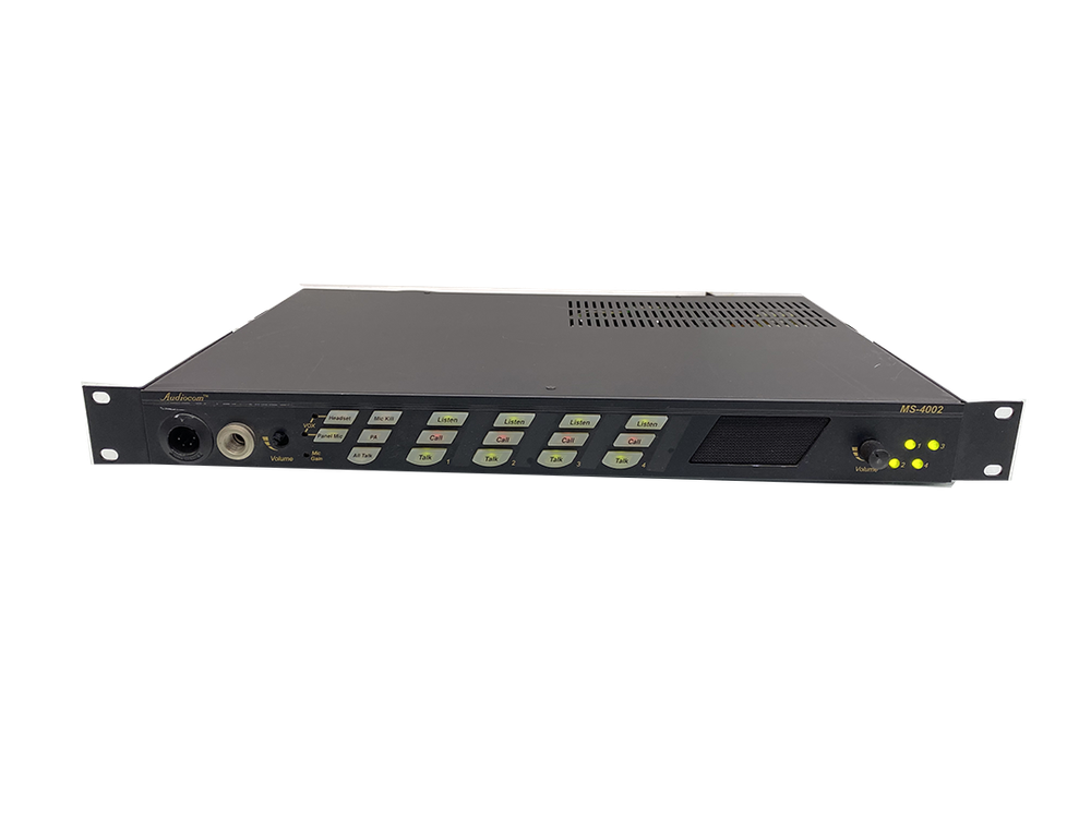 TELEX RTS MS-4002 4-Channel Main Station for Wired Intercom System