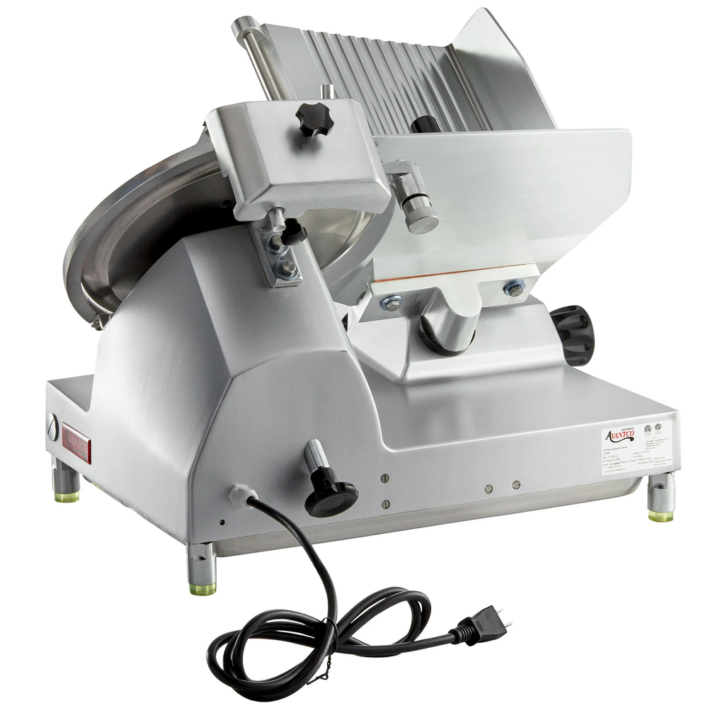 12" Manual Gravity Feed Meat Slicer - 5/8 hp