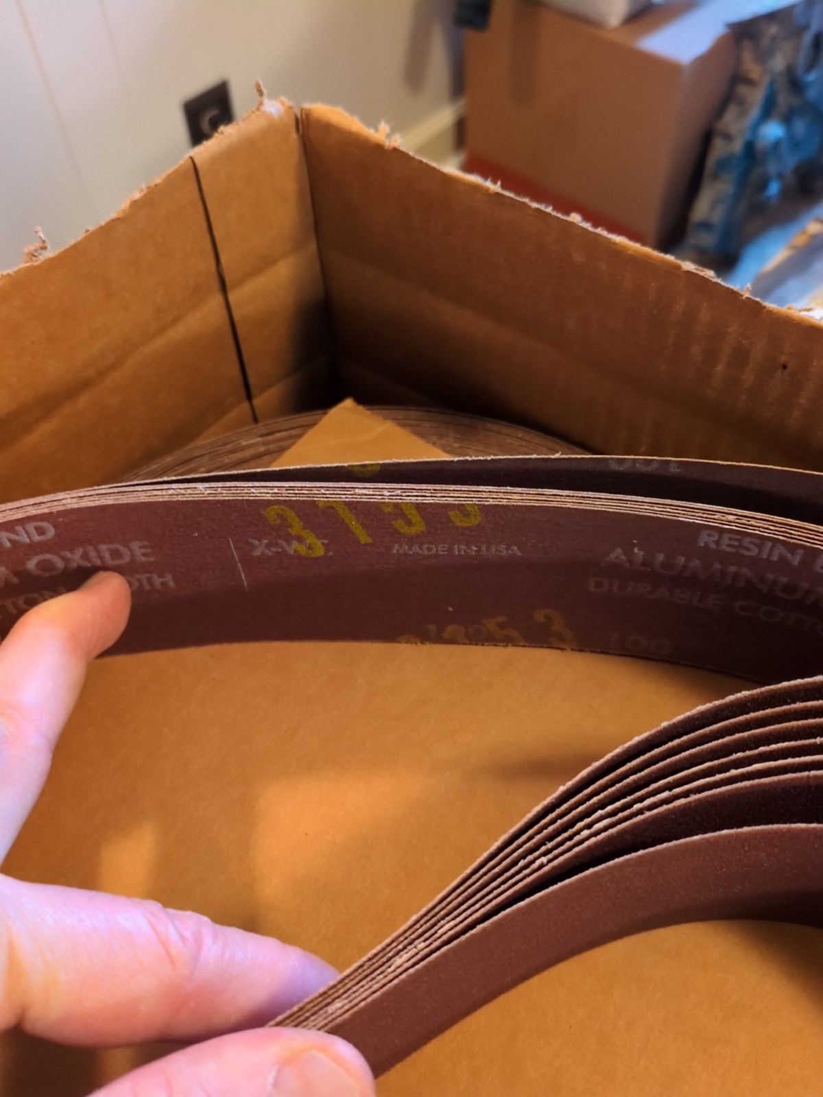 Norton R228 Metalite Aluminum Oxide Sanding Belts 2 1/2 x72 Box of 55 belts