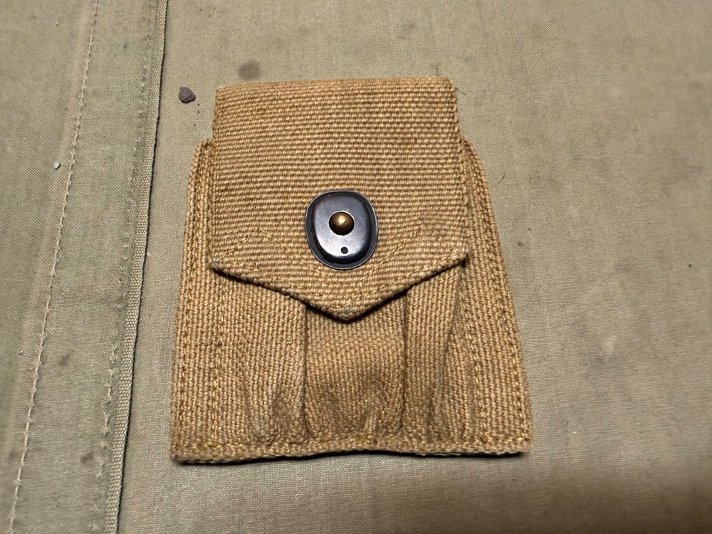 ORIGINAL WWI US ARMY INFANTRY M1910 .45 PISTOL GARRISON BELT AMMO POUCH