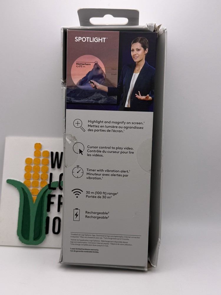 Logitech Spotlight Presentation Remote - Universal Wireless Presentation Clicker