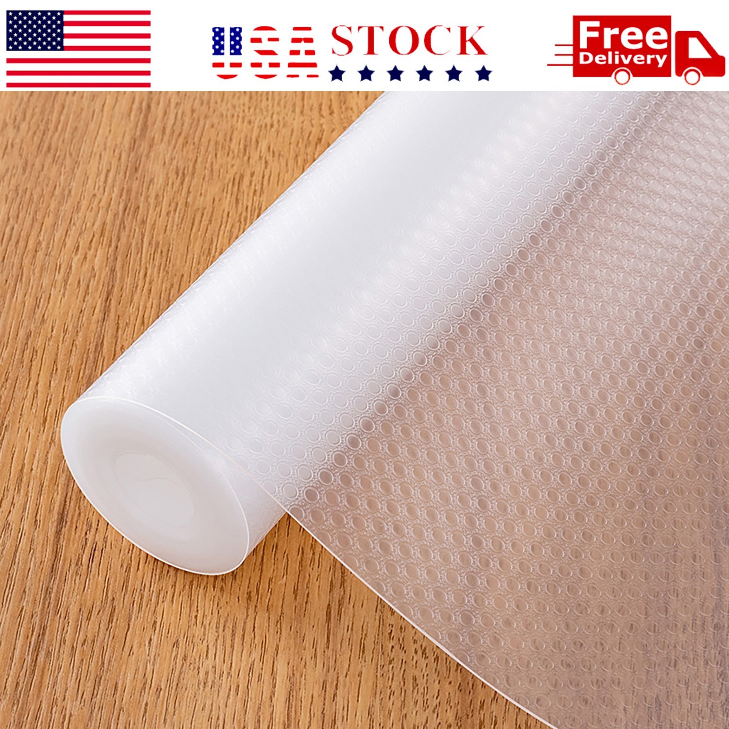Cabinet Liners Non Slip Waterproof Clear Kitchen Drawer Shelf Liner 20 Feet Long