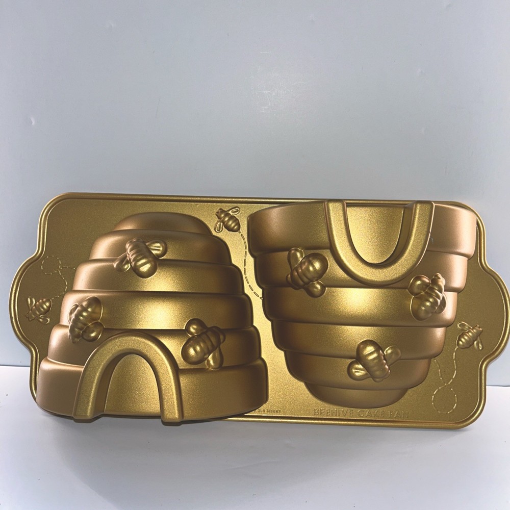 Nordic Ware Beehive Cake Pan, One, Gold