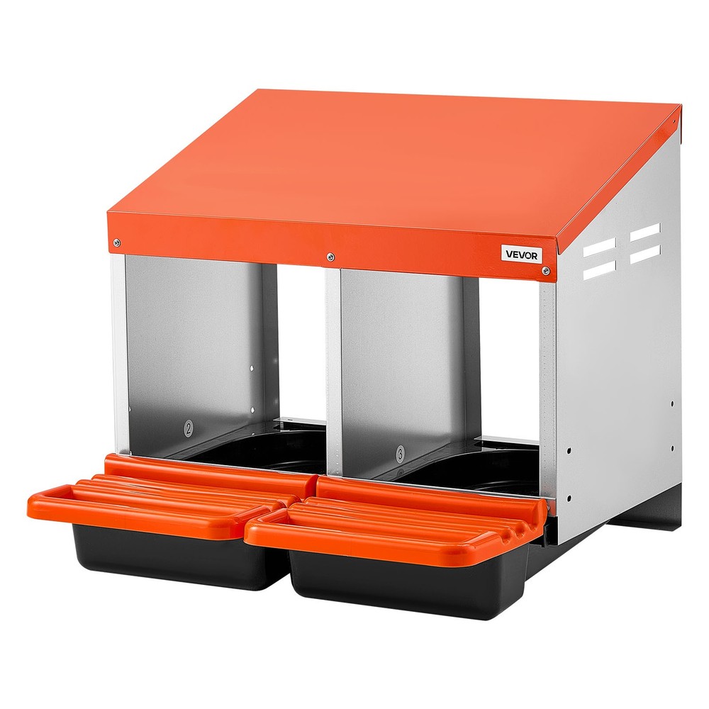 VEVOR Chicken Nesting Boxes Chicken Laying Boxes 2 Compartments for Laying Eggs