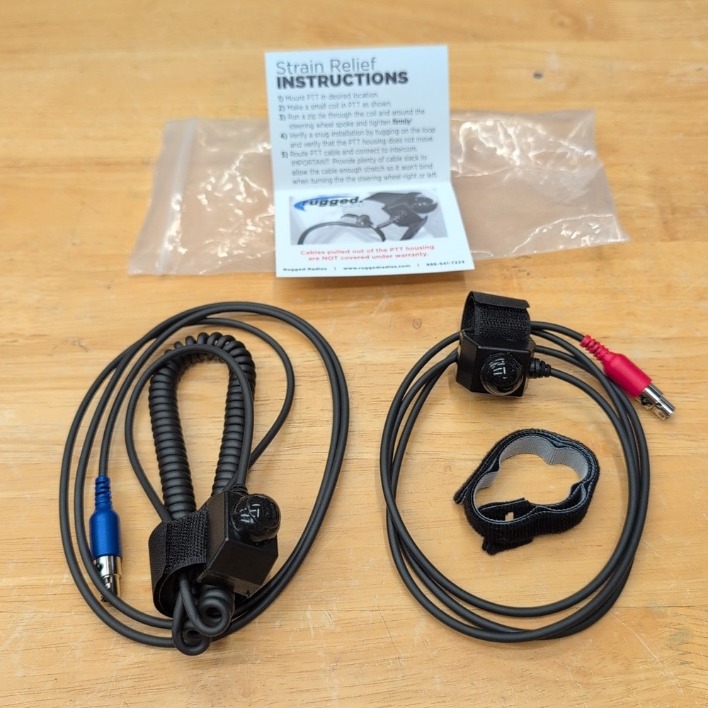 Rugged Radios Hook and Loop Mount Push to Talk (PTT) Bundle 2PACK-VM-PTT