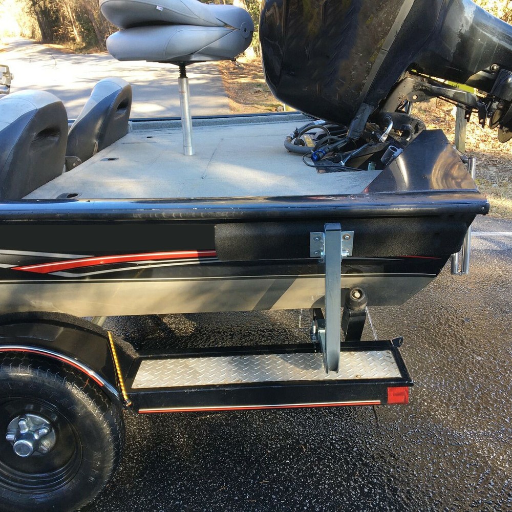 Boat Trailer 2' Side Guide On Bunk Board Carpeted Kit w/ Hardware