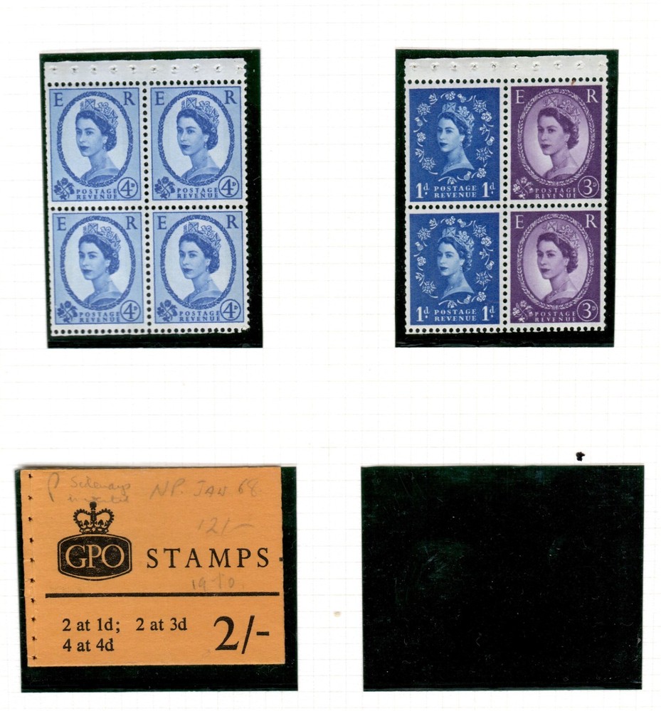 GB QEII booklet panes