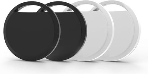 Air Tracker Tags 4 Pack Smart Bluetooth Apple Itag - Black White - Bluetooth
