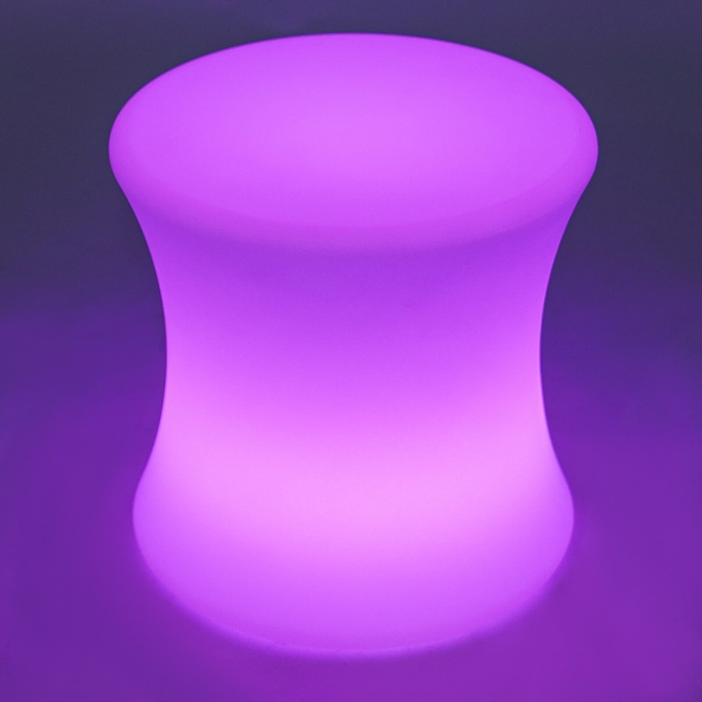 LED Light Cube Stools Chair 16 Colors Changing Rechargeable w/Remote Control