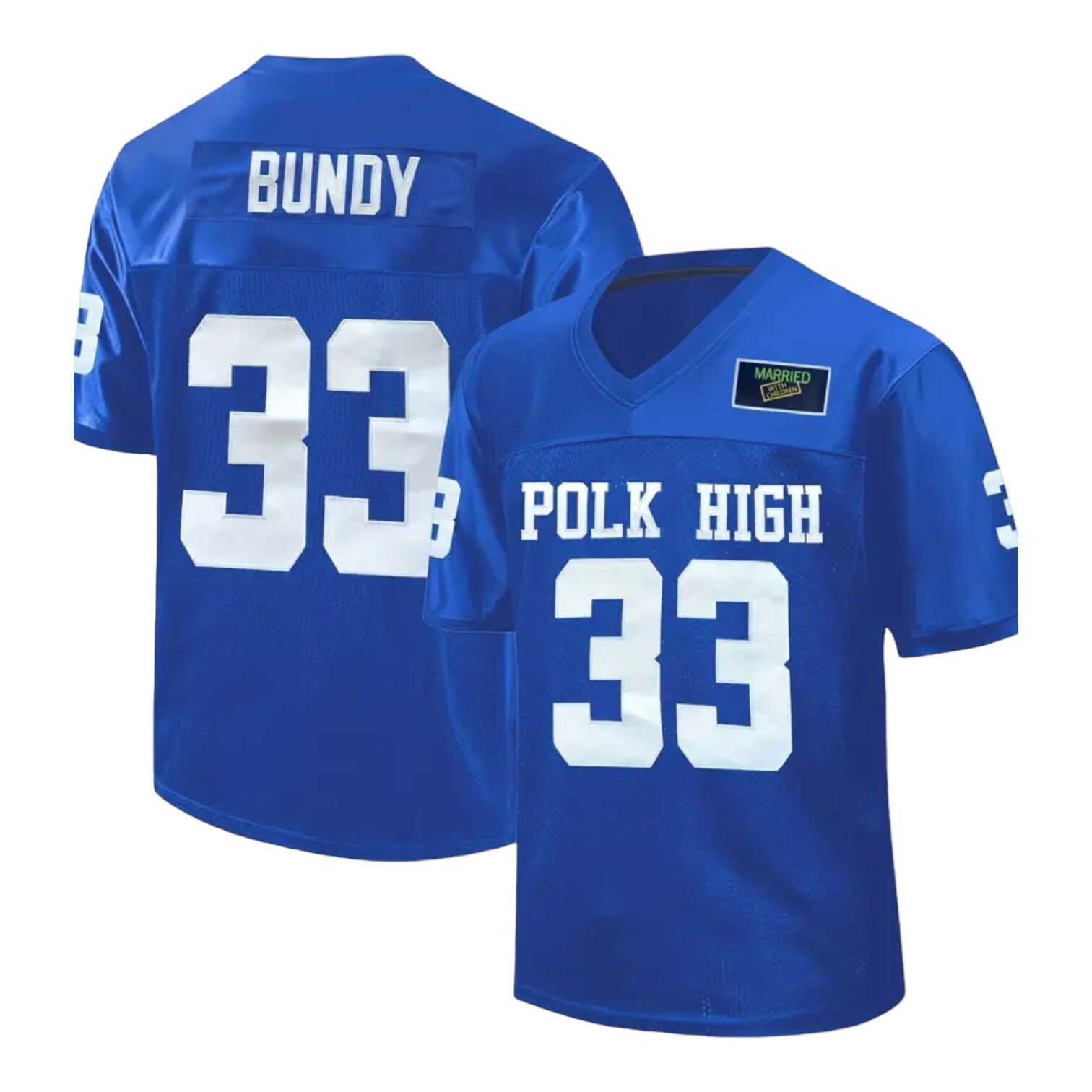 Al Bundy Polk High Football Jersey #33 Stitched Married With Children Large