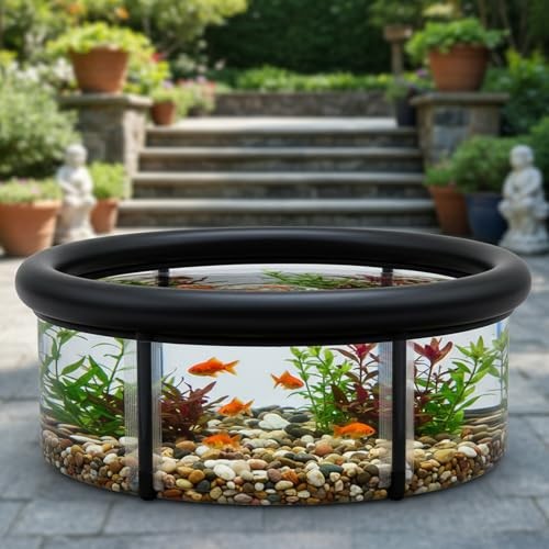 Pop up Pond, 27.6 x 11.81 Inch Pop up Inflatable Pond Kit Outdoor Indoor