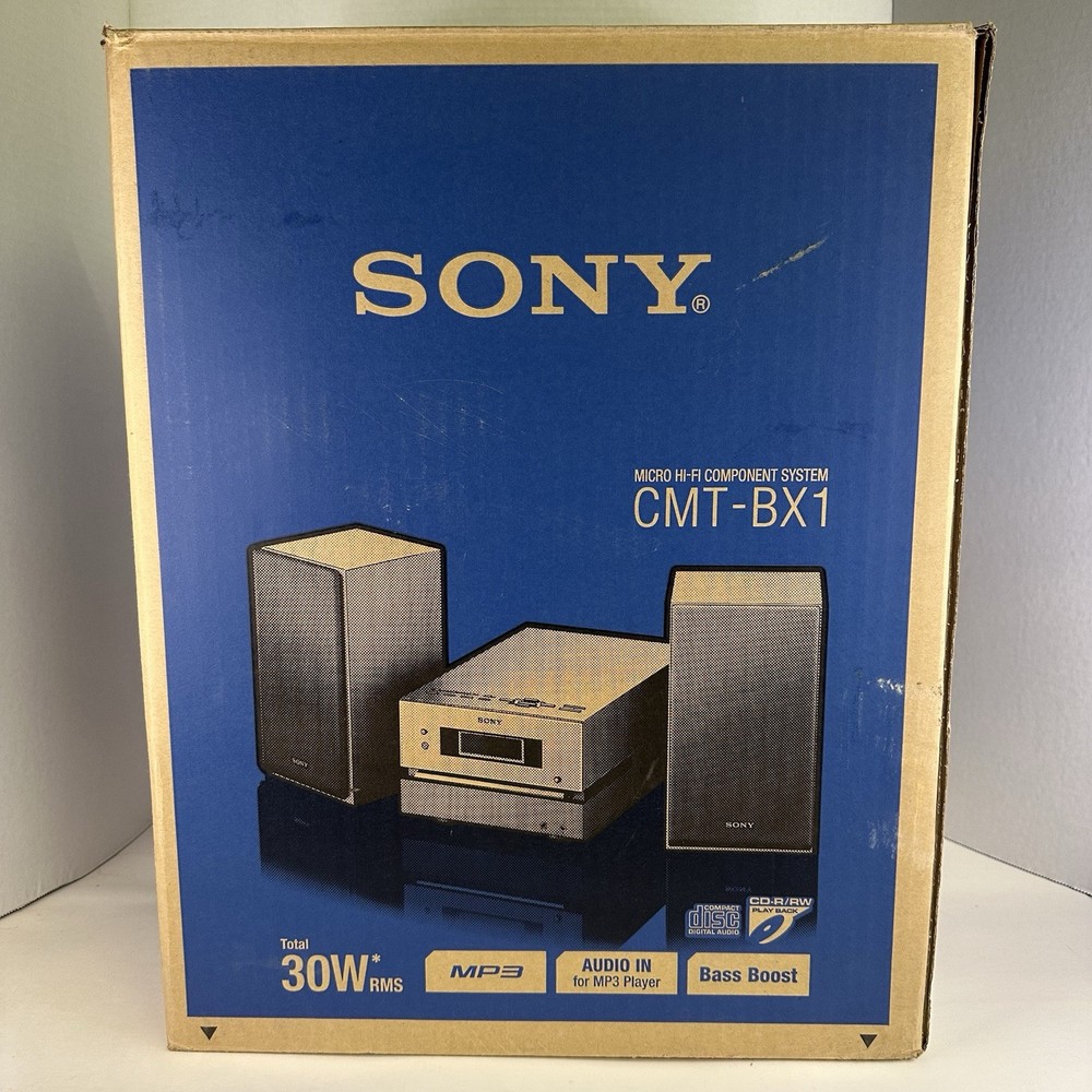 Sony CMT-BX1 Micro Hi-Fi Component System CD Player, AM/FM, Remote OPEN BOX
