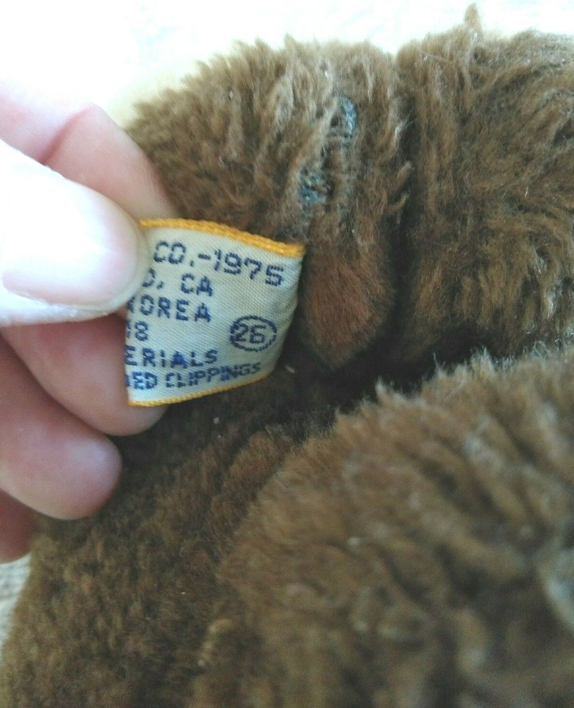 Plush Dakin Monkey Hook & Loop Hands 10 1/2" From 1975