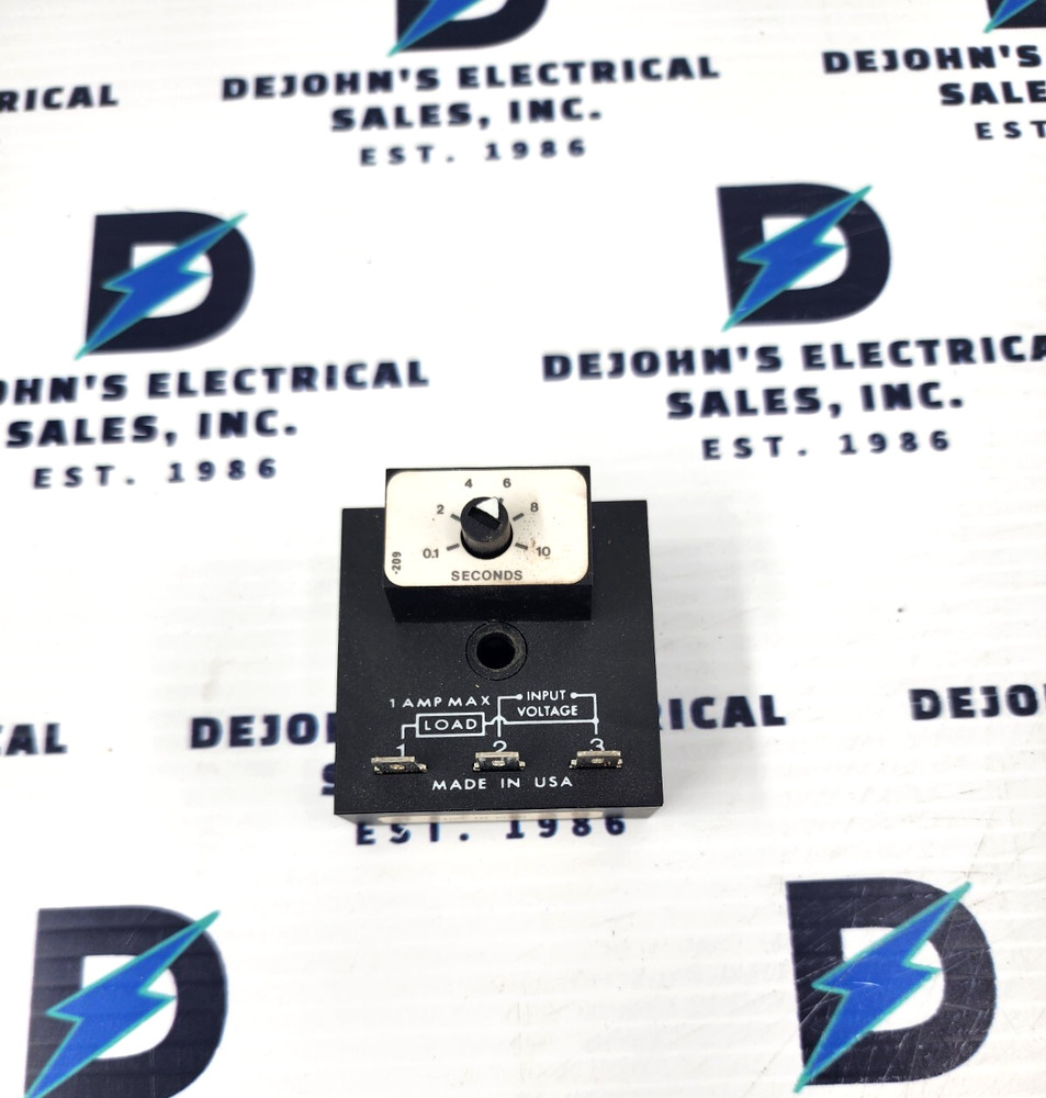 SSAC KSD3420A TIME DELAY 1-10, 120VAC, 1 AMP SOLID STATE TIMER (JV3)