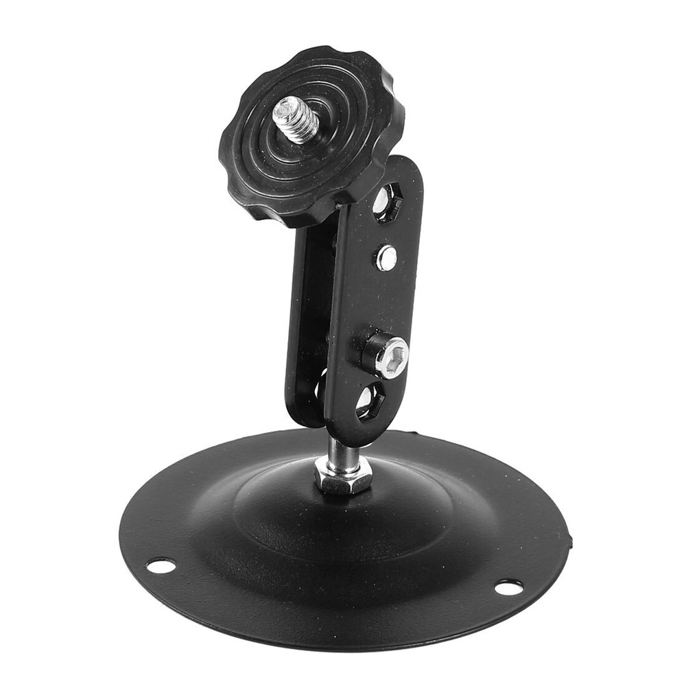 Black Metal Wall Ceiling Mount Top 360 Degree Security Camera CCTV Bracket