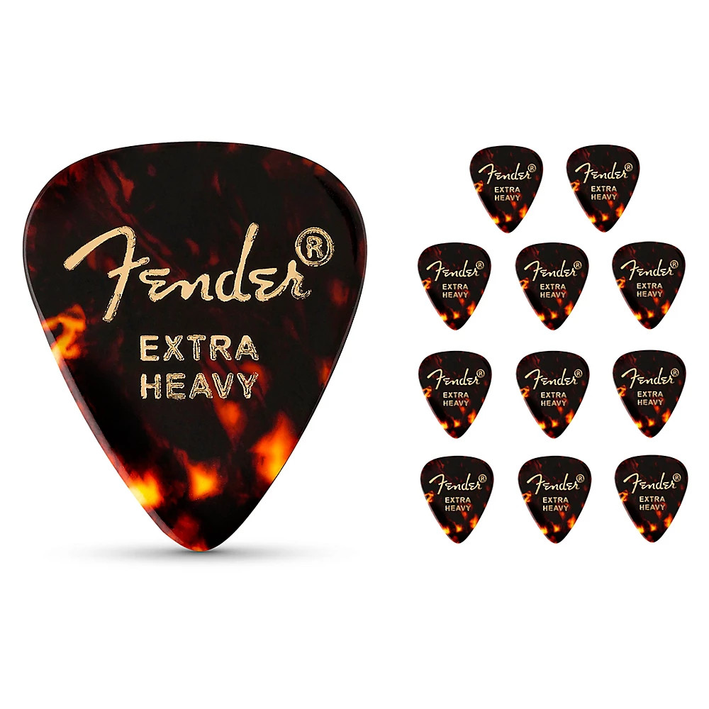 Fender 351 Standard Guitar Picks Extra Heavy 1 Dozen