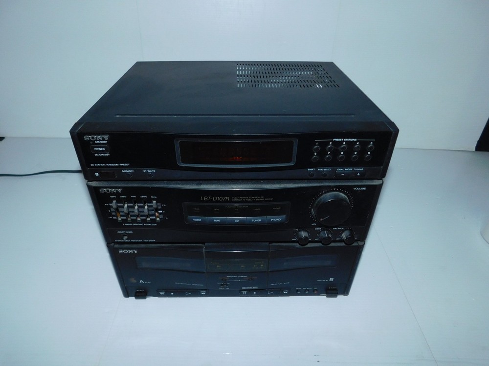 SONY STEREO DECK RECEIVER MODEL HST-D107R (LSB6)