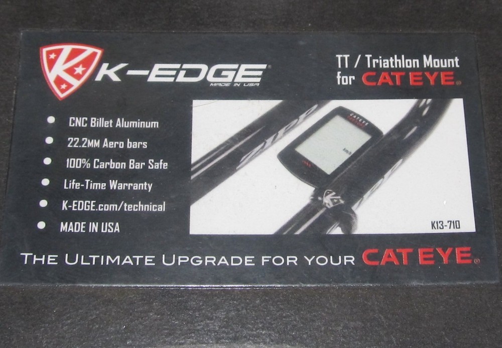 New K-Edge CatEye Bicycle Computer Mount for 22.2mm Diameter Handlebars
