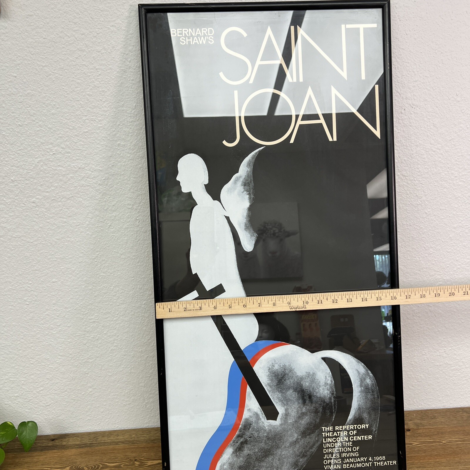 Saint Joan 1968 Custom Framed Poster Vintage