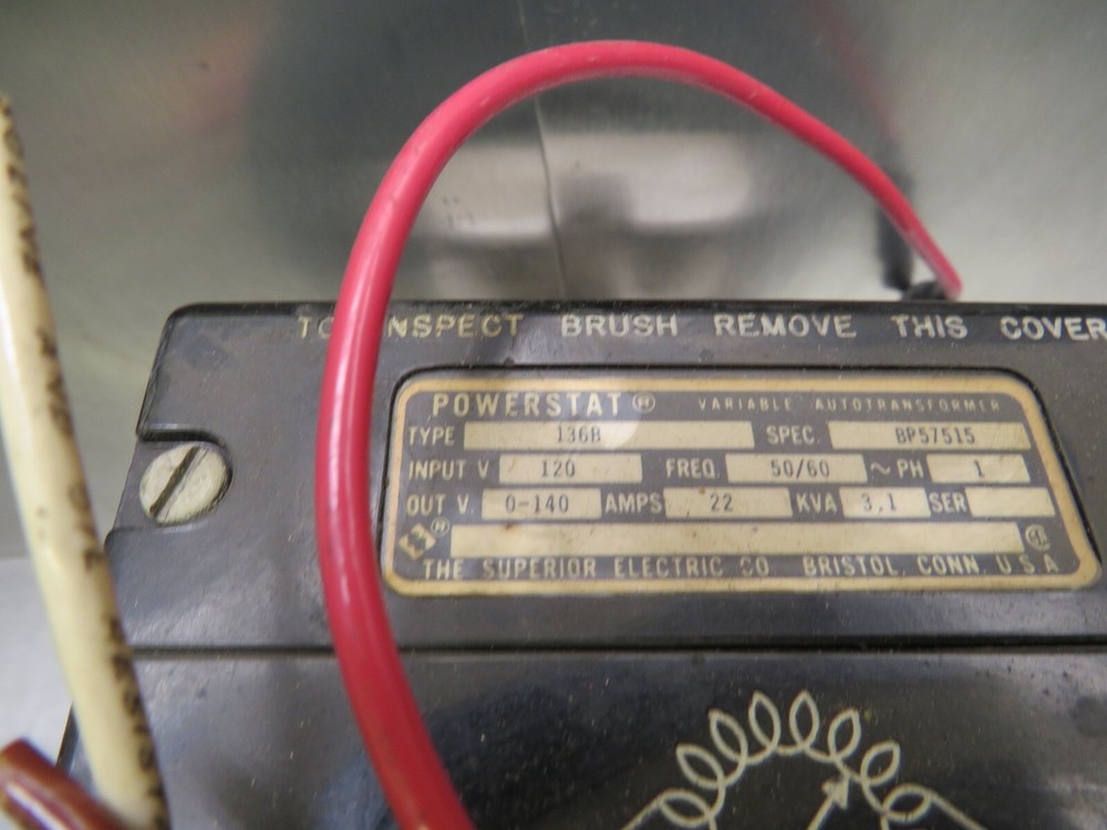 Powerstat 136B Spec: BP57515 Transformer