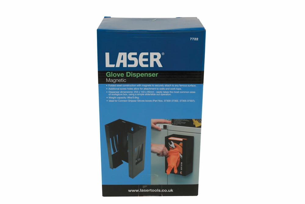Laser 7722 Glove Dispenser Holder Black