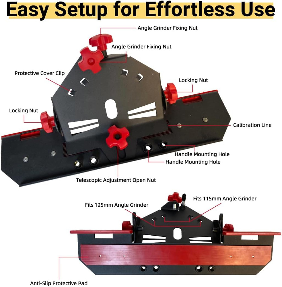 45 Degree Tile Chamfering Tool, Angle Grinder Tool for Tile Chamfering