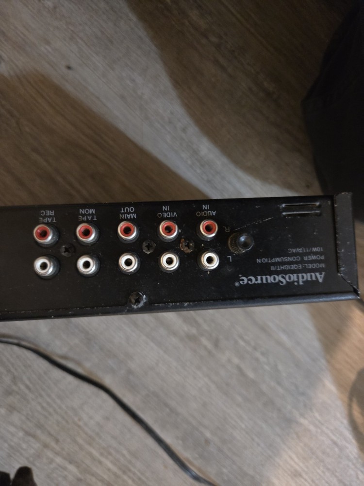 AudioSource Model EQ Eight Series II- 10 Band Graphic Equalizer UNTESTED