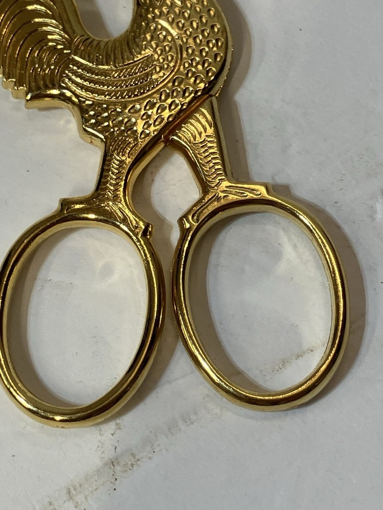 Brass Chicken Cigar Cutting Scissors Hoffritz Germany