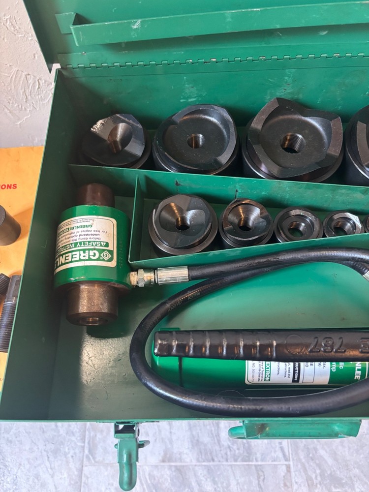 Greenlee Knockout Punch Driver Set 7310 Never Used