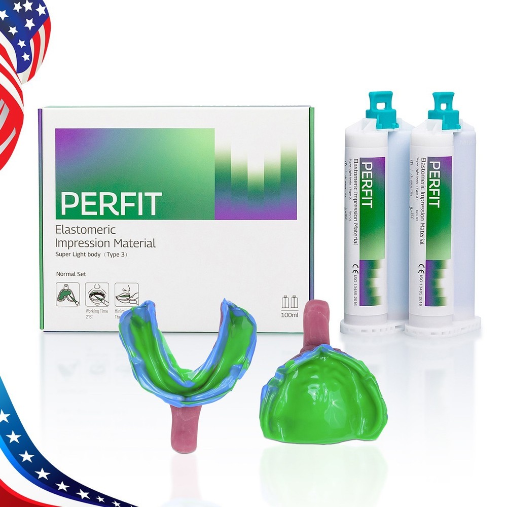 Dental Elastomeric Impression Material Fast/Normal Set Type 1/2/3 Dispenser-Mix