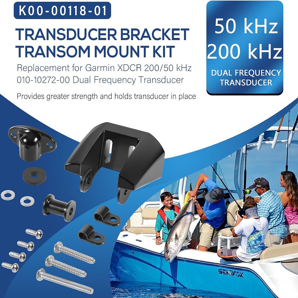 for Garmin Replacement Transom Transducer Mount Mounting Bracket 010-10272-00