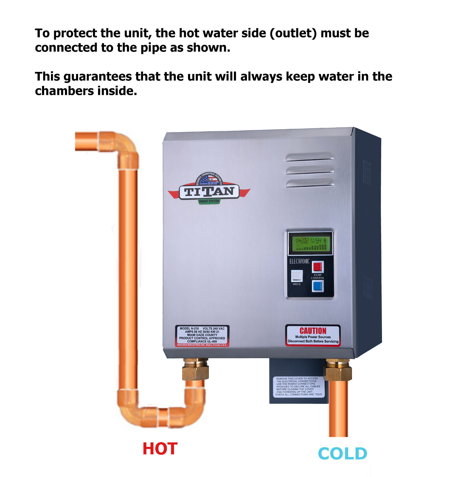 Reconditioned Titan N270 tankless water heater. Free Same day Shipping