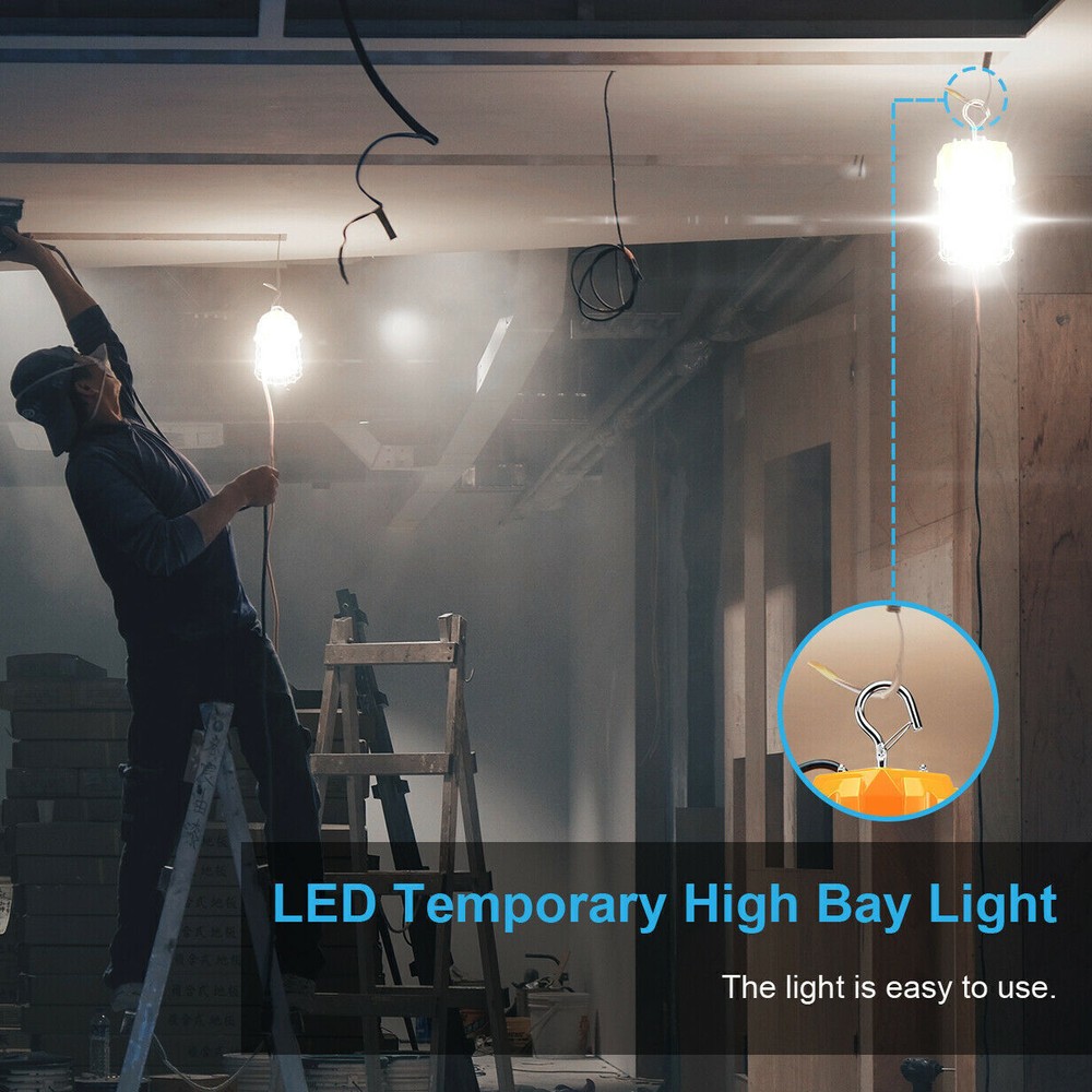 Temporary Work Light 150W Portable Construction Workshop Jobsite Tunnel Lighting