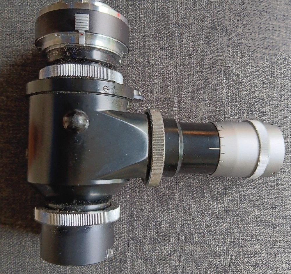 VINTAGE HEERBRUGG MICROSCOPE CAMERA ADAPTER ASSEMBLY WITH SHUTTER