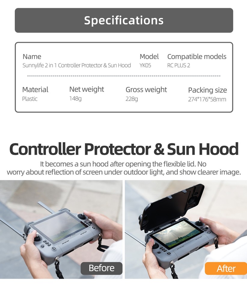 For DJI RC PLUS 2 Remote Control for Matrice 4T RC PLUS 2 Remote Control Cover