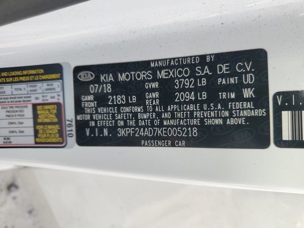 FORTE 2019 Glove Box 4729590