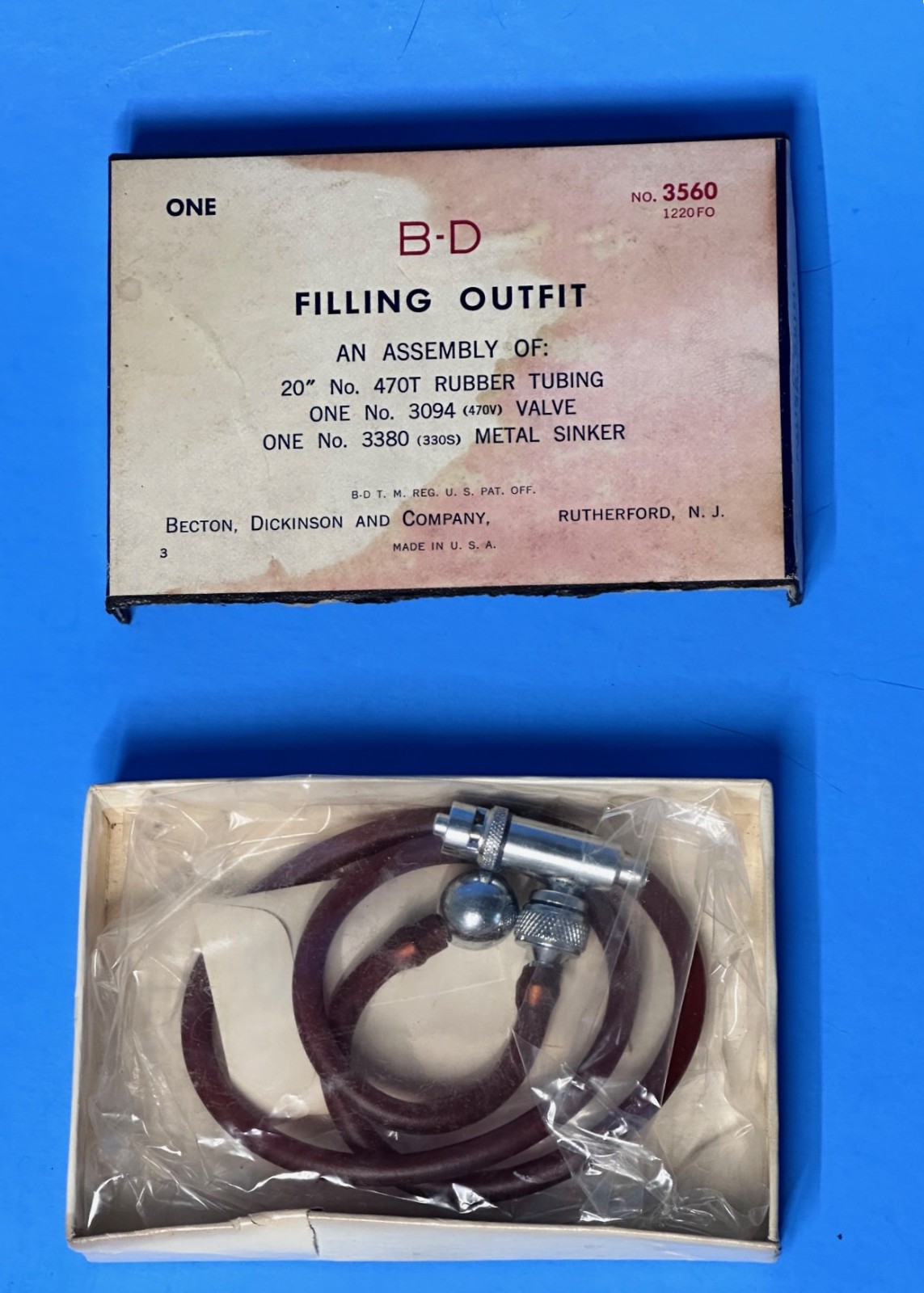 Vintage dentistry  Medical - 1950s B-D Filling Outfit - No. 3560