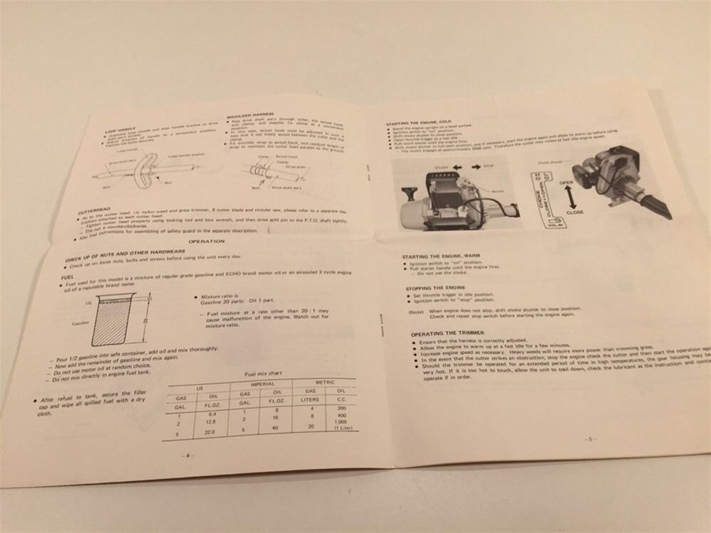 Echo Weed Trimmer SRM-200DA Operator's Manual
