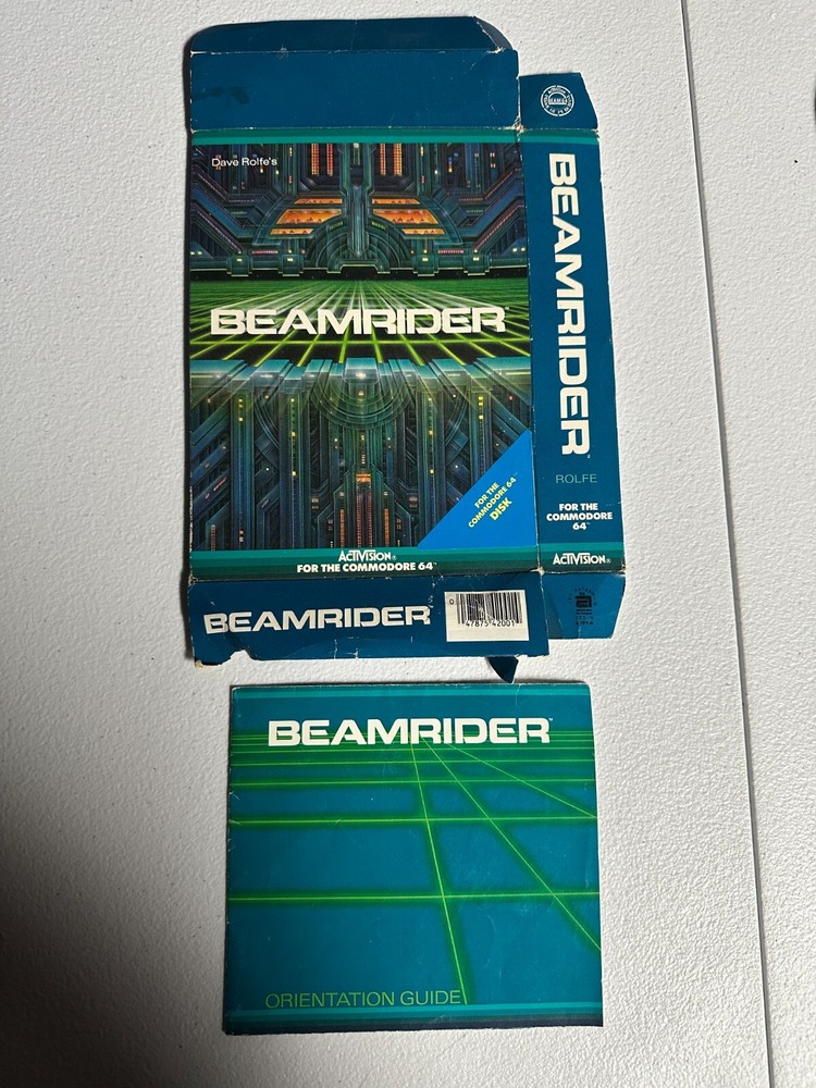 Beamrider Commodore 64 C64 (Box & Manual Only)