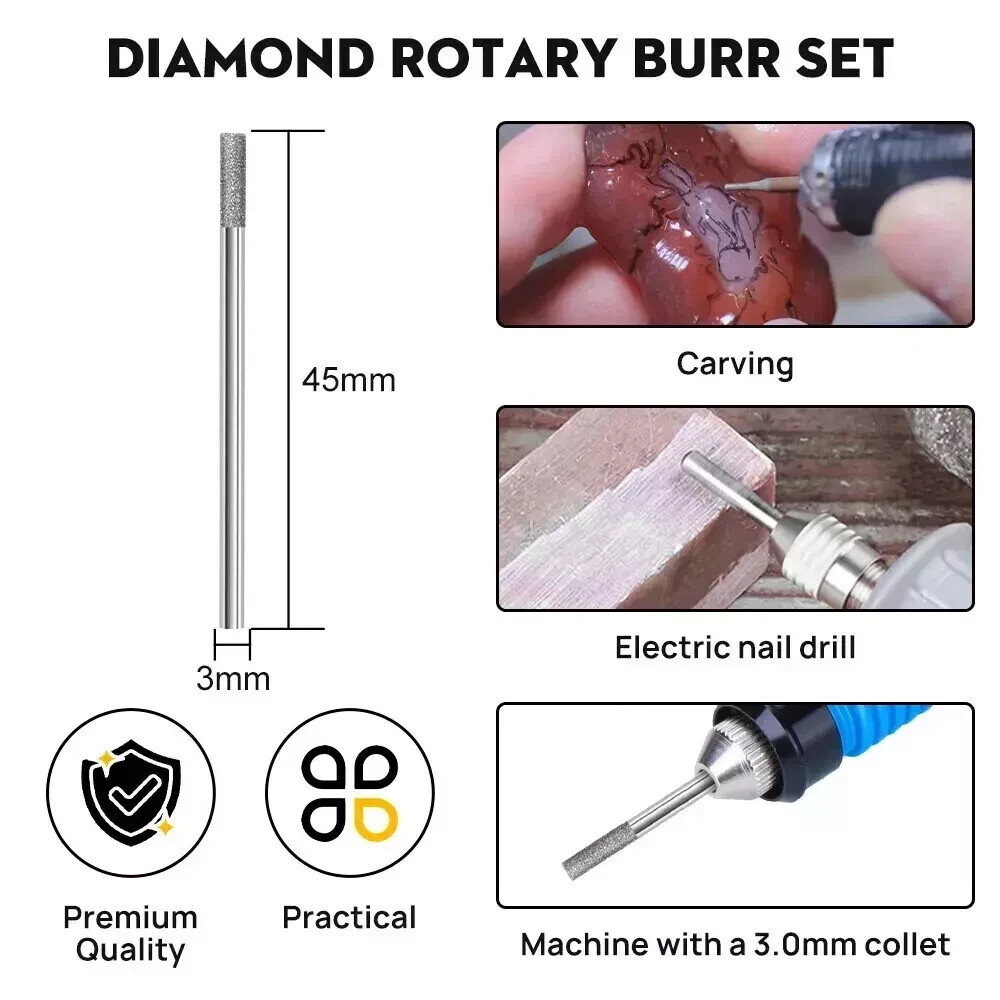 30PC Dremel Rotary Multi Tool Cutting Guide HSS Router Drill Bits Attachment Kit