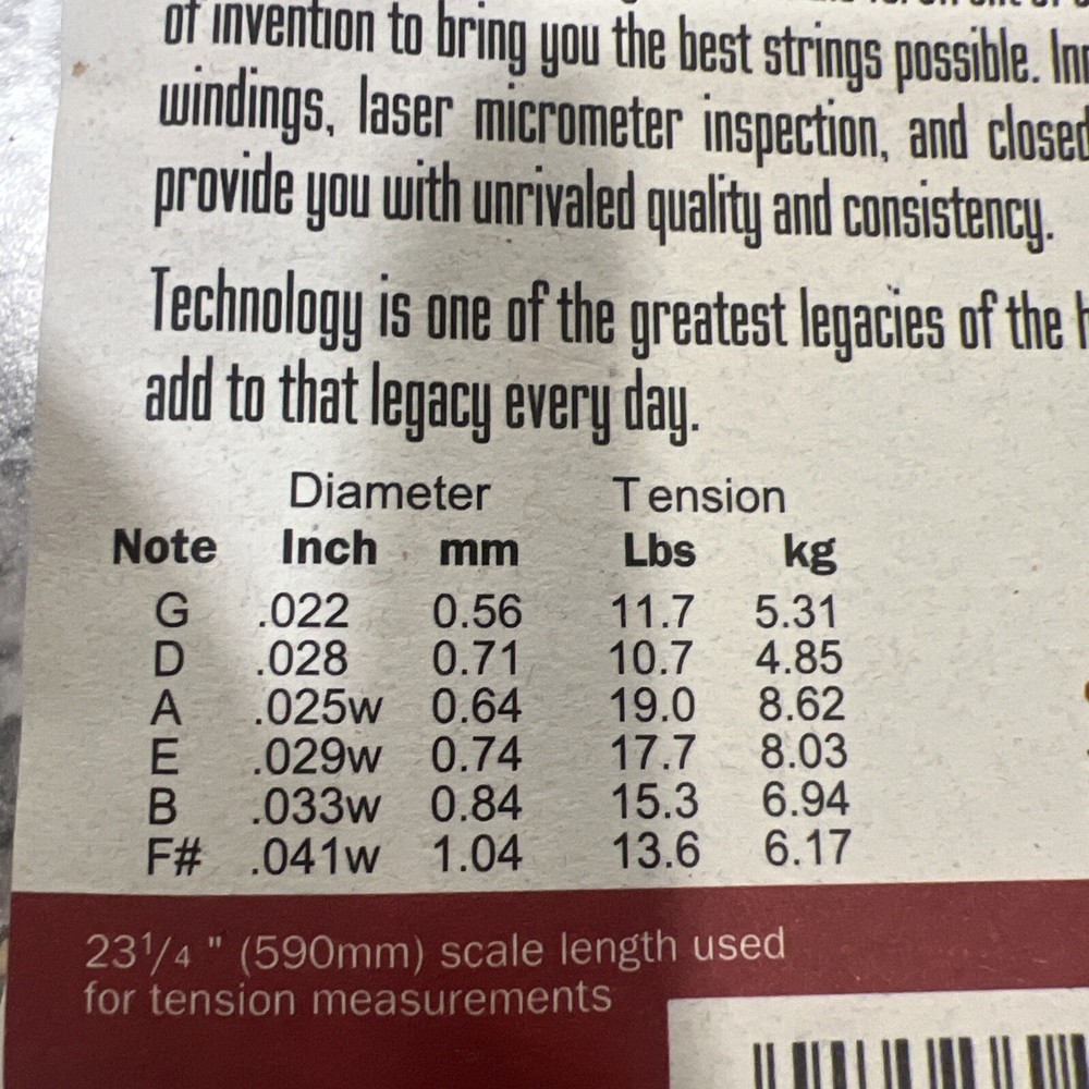 D'Addario EJ95 Oud 11-String Set