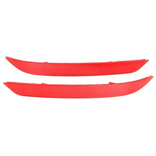 2 Pieces Red Rear Bumper Reflector Driver and Passenger Side Replacement for