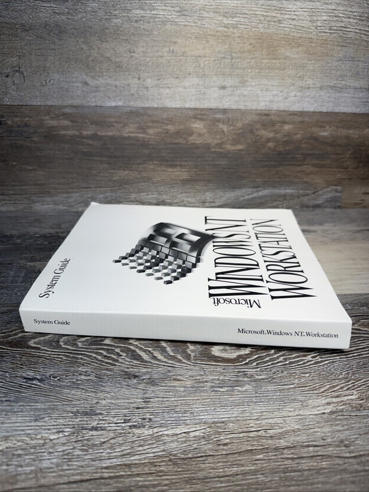 Microsoft Windows NT Workstation System Guide Version 3.5 Manual 1994 Vintage-VG