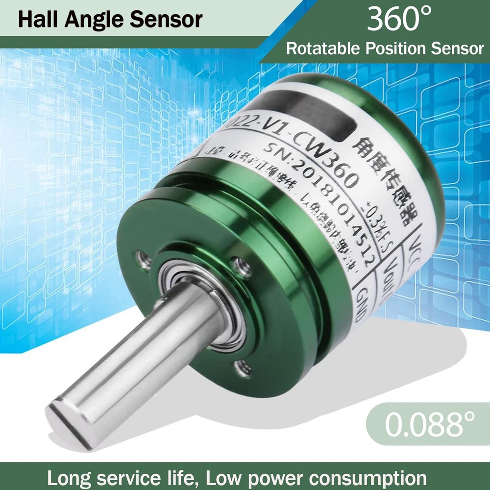 Hall Angle Sensor 0.088° Resolution 360° Rotatable Hall Effect Position Senso...