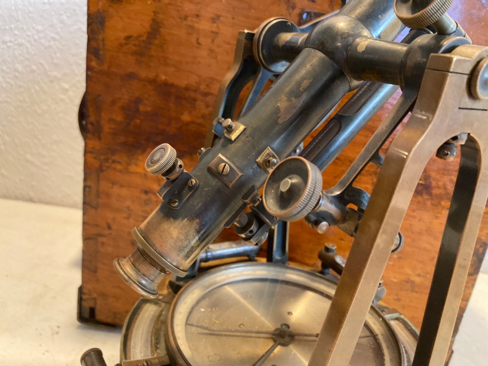 1906 KEUFFEL & ESSER SURVEYOR TRANSIT THEODOLITE ORIGINAL BOX